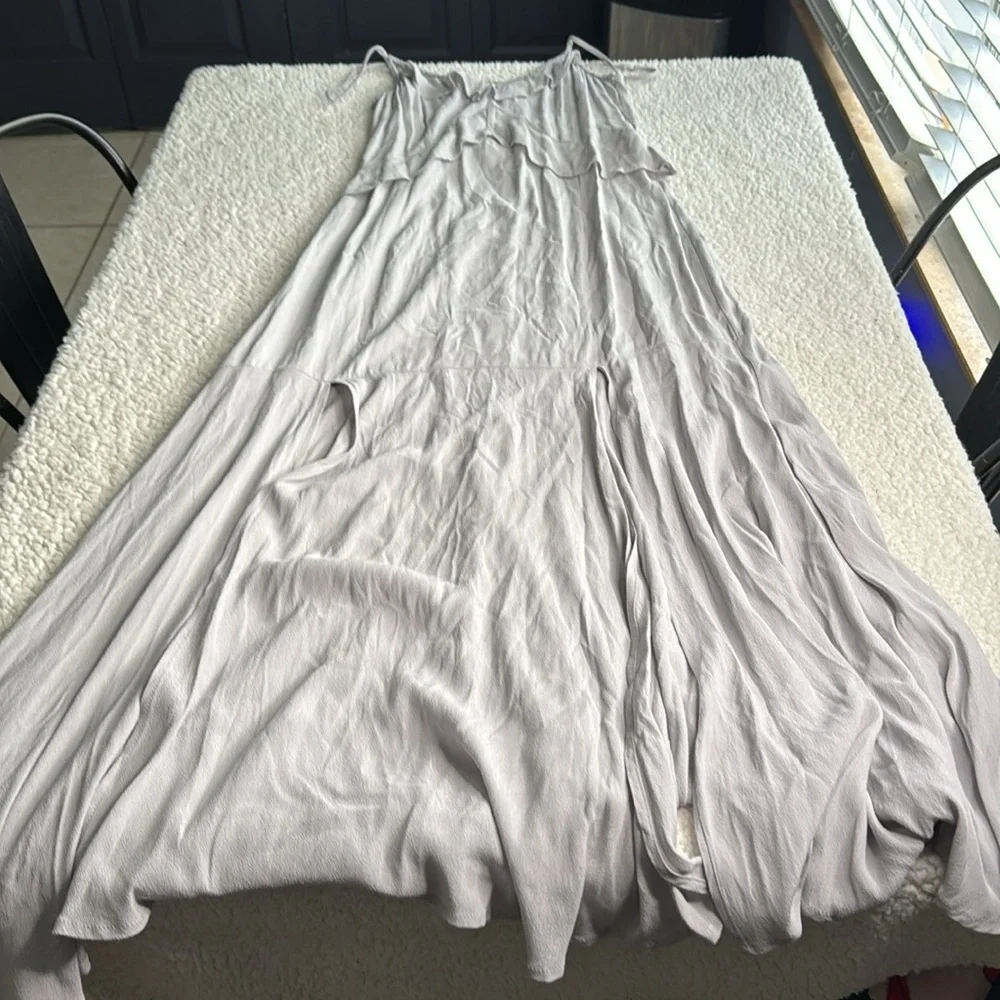 Lovestitch Women's Light Gray Maxi Dress - Picture 3 of 4